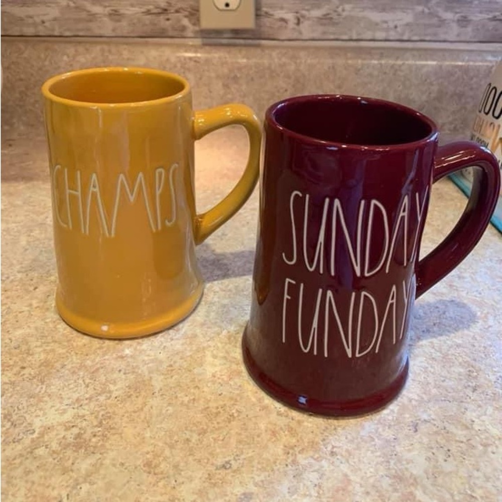 New in box Rae Dunn beer stein mugs